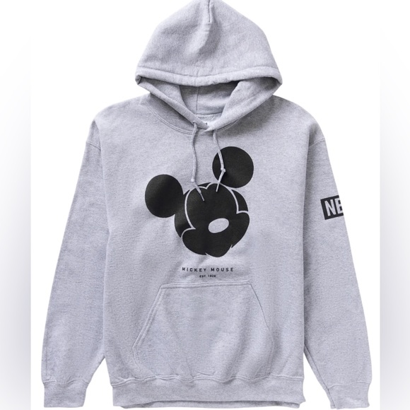 Neff Other - Disney Neff Mickey Mouse Hoodie Size 2XL Big & Tall Grey Sweatshirt Skate